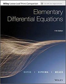 Elementary Differential Equations And Boundary Value Problems, 11st ed, 2017