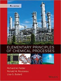 Elementary Principles Of Chemical Processes, 4th ed, 2015