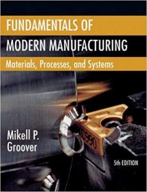 Groover M. P., Fundamentals of Modern Manufacturing - Materials, Processes, and Systems, 5th ed, 2012