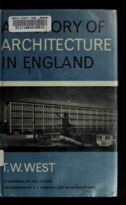 A History Of Architecture In England, 2nd ed, 1966