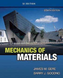 J. M. Gere, Mechanics of Material, SI edition, 8th ed, 2013