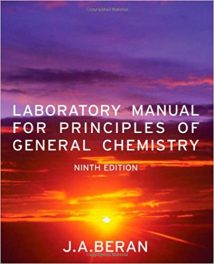 Laboratory Manual For Principles Of General Chemistry, 9th ed, 2010