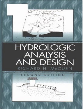 R. H. McCuen, Hydrologic Analysis and Design, 2nd ed, 1998