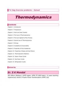 Solving Exercise To Basic And Engineering Thermodynamics, -