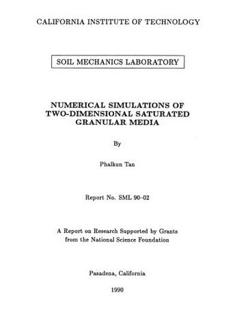 Tan P., Soil Mechanics Laboratory, 1990