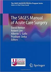 The Sages Manual Of Acute Care Surgery, 2020