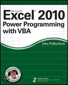 Walkenbach J., Excel 2010 Power Programming with VBA, 2010