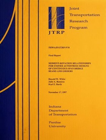 White D. W., Moment-Rotation Relationship for Unified Auto-Stress Design of Continuous-Span Bridge Beam and Girders, 1997